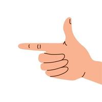 hand human index gesture vector