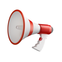 ilustração 3d megafone png