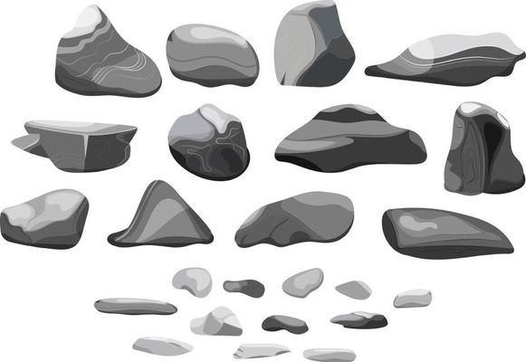 Collection of stones and plants of various shapes.Coastal pebbles,cobblestones,gravel,minerals and geological formations.Rock fragments,boulders and building material.