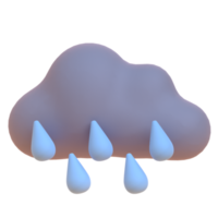 Rain in 3d render for graphic asset web presentation or other png