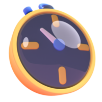 Time in 3d render for graphic asset web presentation or other png