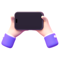 Device Phone in 3d render for graphic asset web presentation or other png