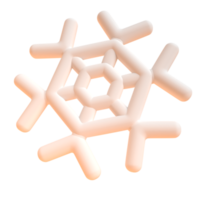 neige en rendu 3d pour la présentation web d'actifs graphiques ou autre png