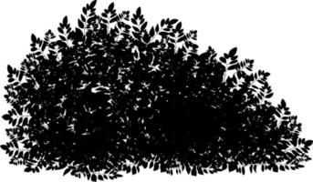 Set of ornamental black plant in the form of a hedge.Realistic garden shrub, seasonal bush, boxwood, tree crown bush foliage. vector