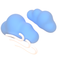 nuageux dans le rendu 3d pour la présentation Web d'actifs graphiques ou autre png