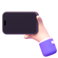 Device Phone in 3d render for graphic asset web presentation or other png