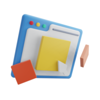 3D Rendered Object for Presentation website and other png