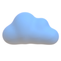 Cloudy in 3d render for graphic asset web presentation or other png