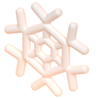 Schnee in 3D-Render für Webpräsentationen mit grafischen Assets oder andere png