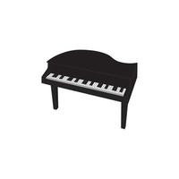 piano icon vector