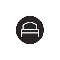 bed icon vector