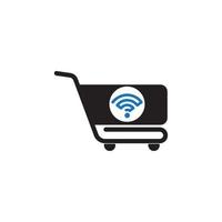online shopping icon vector
