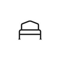 bed icon vector