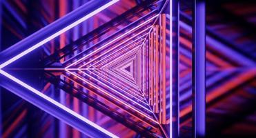 Spaceship corridor, tunnel with light. sci-fi, science concept. 3d rendering. photo