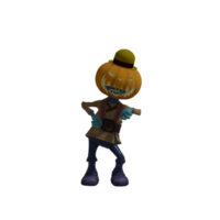 Pumpkin monsters dancing png