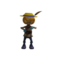 zucca mostro posa Halloween png