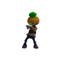 pose de monstruo de calabaza halloween png