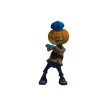 citrouille monstre pose halloween png