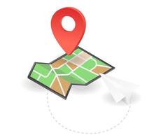 Map location pin vector