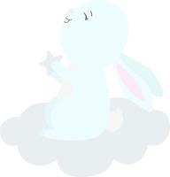 Cute Bunnies Clipart - ready to use composition vector