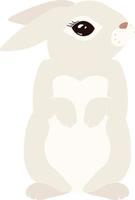 Symbol of the Year Rabbit vector clipart