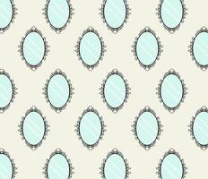 Vector Seamless Pattern of Mirror Frame