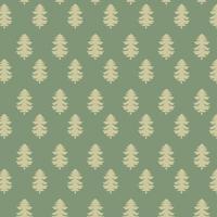 Vector Gold Pine Tree Pattern Seamless