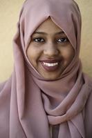 african  muslim business woman portrait photo