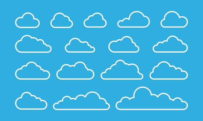 Cloud Line Vector Art, Icons, and Graphics for Free Download