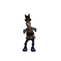 pose de baile de burro monstruo png