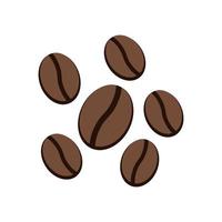 grano de café, icono, vector, ilustración. vector