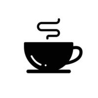 Coffee cup silhouette icon, Vector, Illustration. vector
