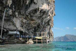 Viking Cave Swiftlet 's Nest Concession in Phi Phi Island, Krabi, Thailand. photo