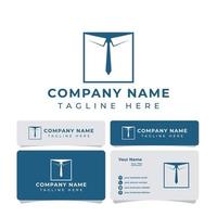 Square Tie Logo, suitable for any business related to tie. vector