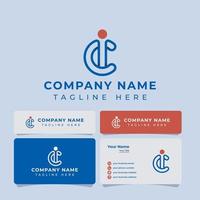 Letter CI Monogram Logo, suitable for any business. vector