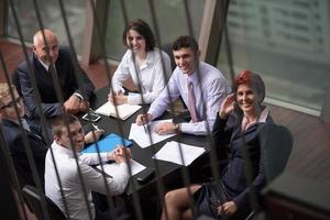 grupo de personas de negocios en reunión foto