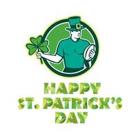 Irish Rugby St. Patrick's Day vector