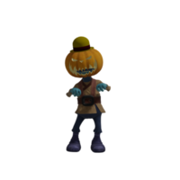 Pumpkin monsters dancing png