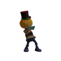 Pumpkin monsters dancing png