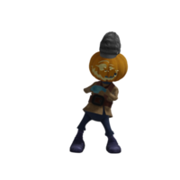 Pumpkin monster superstar Halloween png