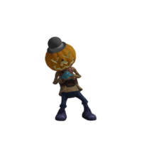 Pumpkin monsters dancing png