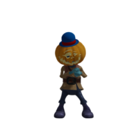 pose de monstruo de calabaza halloween png