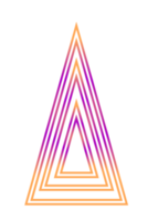 projeto de árvore de natal neon. png com fundo transparente.