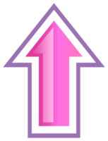 Up arrow simple symbol. PNG with transparent background.