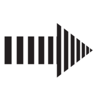 Black arrow icon. PNG with transparent background.