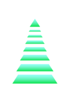 Neon Christmas tree design. PNG with transparent background.