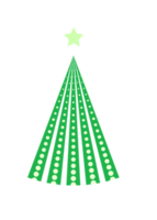 Neon Christmas tree design. PNG with transparent background.