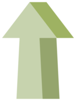 Up arrow simple symbol. PNG with transparent background.