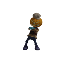 Pumpkin monster pose Halloween png