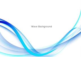 abstract stylish blue wave design background vector